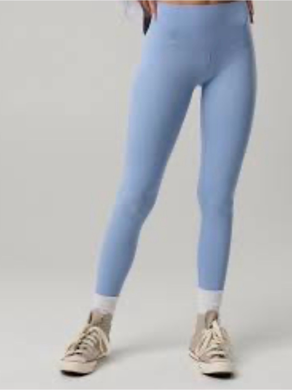aerie Light Blue 7/8 Denim-Blend Leggings